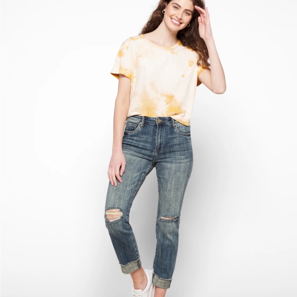 Kut from the Cloth Distressed Boyfriend Jeans, Barely worn